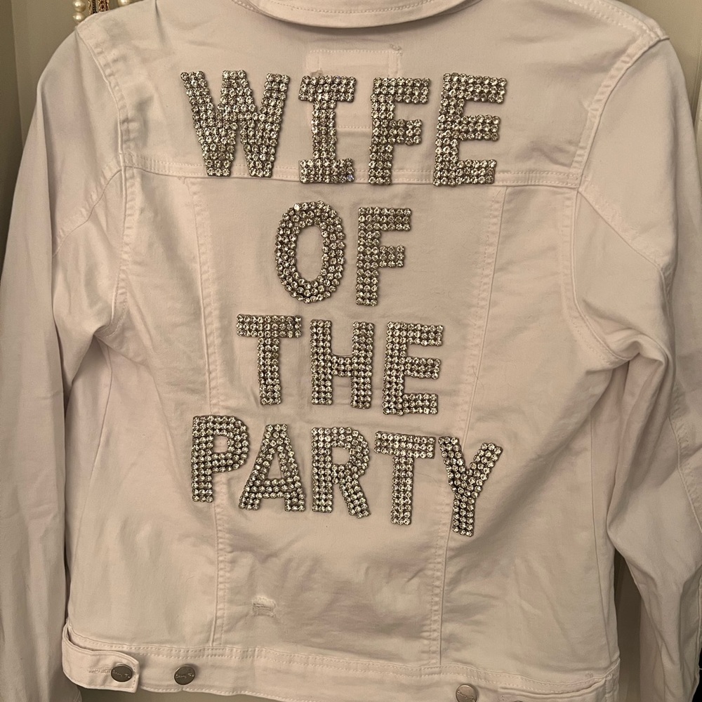 Judith March beaded “Wife of the Party” jacket